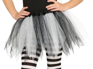 SPÓDNICZKA TUTU BIAŁO-CZARNA 30cm