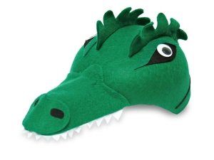 CZAPKA SMOK RUCHOME OCZY ZIELONA