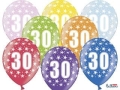 BALONY 30th BIRTHDAY MIX 30cm 50szt