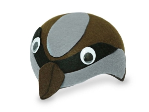 CZAPKA WRÓBEL RUCHOME OCZY SZARO-BRĄZOWA