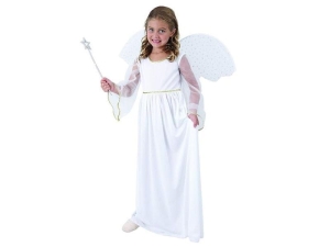 STRÓJ SUKIENKA ANIOŁEK ZE SKRZYDŁAMI 110-120