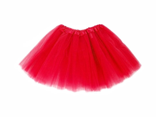 SPÓDNICZKA TIULOWA CZERWONA