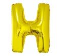 BALON LITERA H ZŁOTY 34'' 86cm