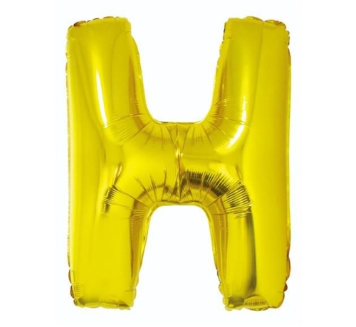 BALON LITERA H ZŁOTY 34'' 86cm