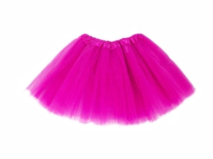 SPÓDNICZKA TIULOWA TRÓJWARSTWOWA MALINOWA 28cm