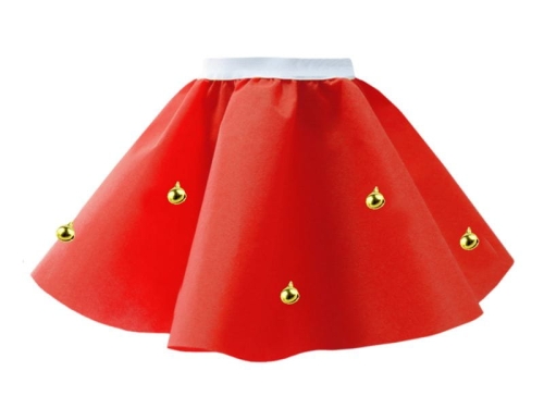 SPÓDNICZKA ELF DZWONECZKI CZERWONA