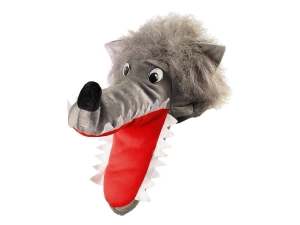 CZAPKA WILK PLUSZ SZARY