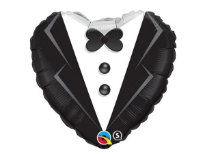 BALON QUALATEX SERCE PAN MŁODY 18'' 46cm