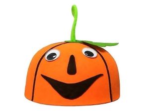 CZAPKA DYNIA RUCHOME OCZY POMARAŃCZOWA