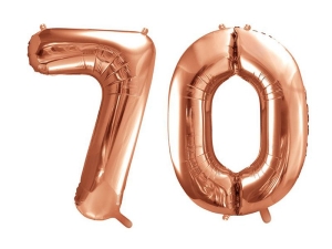 BALONY 70 RÓŻOWE ZŁOTO 34'' 2szt