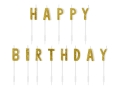 ŚWIECZKI NA PIKU HAPPY BIRTHDAY ZŁOTE 13szt