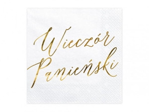SERWETKI WIECZÓR PANIEŃSKI BIAŁE 20szt