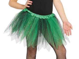 SPÓDNICZKA TUTU ZIELONO-CZARNA 30cm