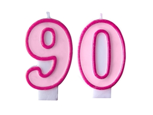 ZESTAW ŚWIECZKI 90 RÓŻOWE 2szt