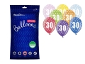 BALONY 30th BIRTHDAY MIX 30cm 50szt