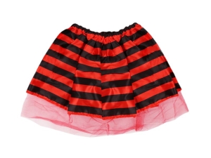 SPÓDNICZKA W PASKI CZERWONO-CZARNA 32cm