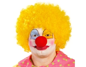 PERUKA KRÓTKA AFRO ŻÓŁTA