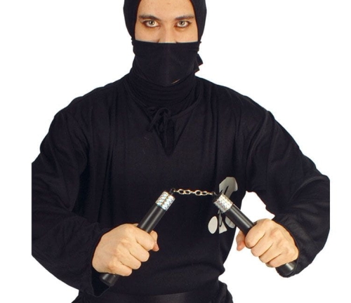BROŃ NUNCHAKU DLA NINJA CZARNE