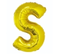 BALON LITERA S ZŁOTY 34'' 86cm