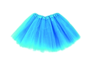 SPÓDNICZKA TIULOWA TRÓJWARSTWOWA BŁĘKITNA 28cm